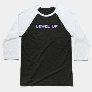 Level Up - Purple Baseball T-Shirt